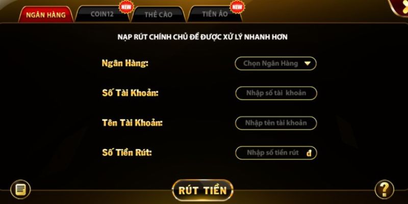 Đảm bảo nhà cái đem lại khi thực hiện rút tiền may88